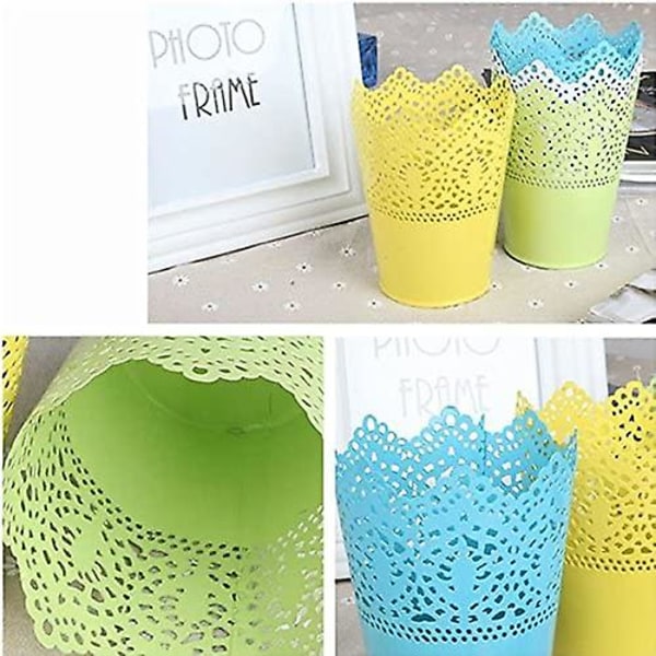 Pencil Pot Flower Pot Makeup Brush Organizer (vit)