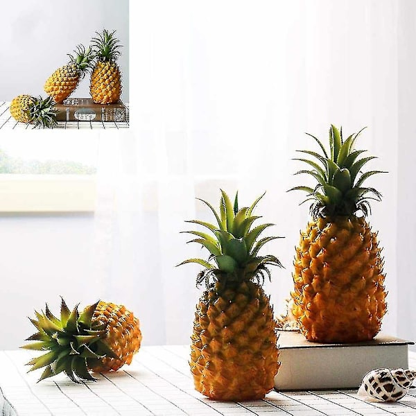 Realistiska konstgjorda frukter Falsk ananas för display Hög