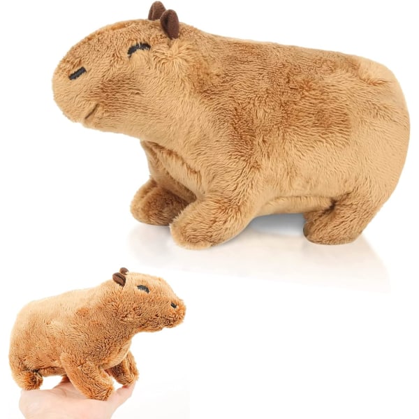 Capybara-pehmo-nukke,Simulaatio Capybara-pehmolelut,Paranna mielialaa,Capybara-lelu lapsille ja aikuisille (19cm)