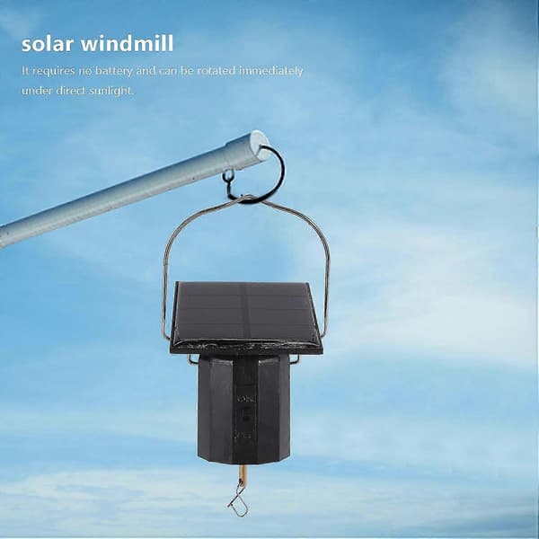 Vindsnurrmotor Solcellsdriven Hängande Displaymotor Roterande Solkrok