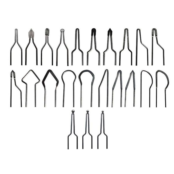 23st/lot Pyrografi Maskin Tips 1,0 mm Tjocklek För 50w Pyrografi Maskin Silver