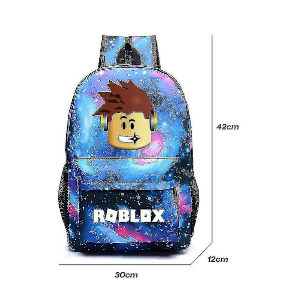 Roblox Ryggsäck Skolryggsäck för Pojkar Flickor Y B