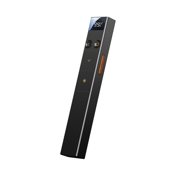 2,4 GHz trådlös presentatör LED digital skärm USB Type-c Flip Pen Presentationsklicker för Powerpoi Black