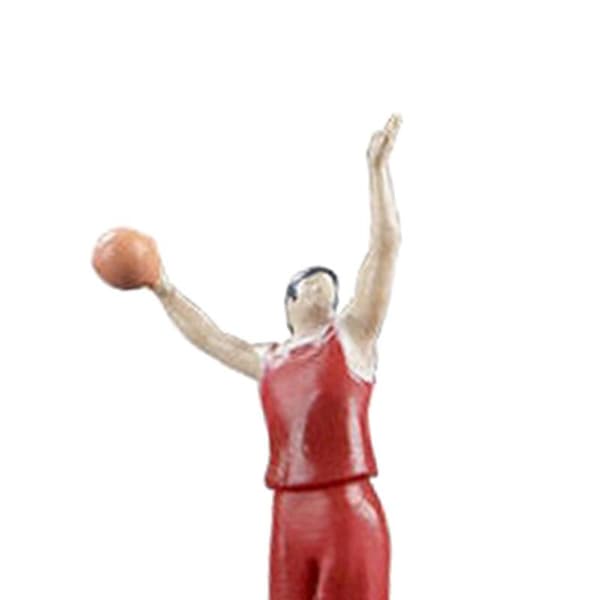Basketballspiller Dukke Simulation Miniature Legetøj til Rollespil Style A optional