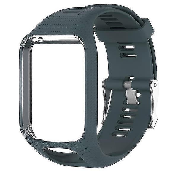 Universal silikone udskiftningsurrem til Tomtom 2 3-serien/runner 2 3 Cyan