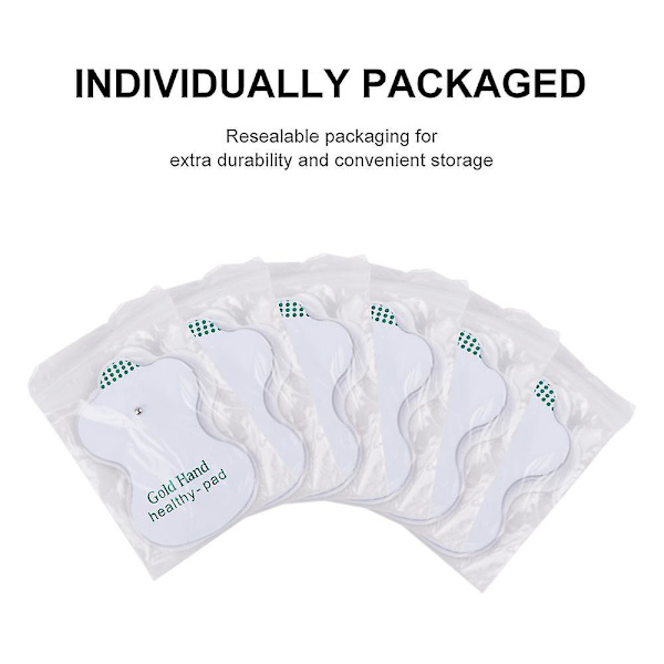 50 stk Pad Tens Elektrode Puter Gel Apparat Lim for Ems Muskel Stimulering Maskin Messager Elektrisk Avslappingsterapi