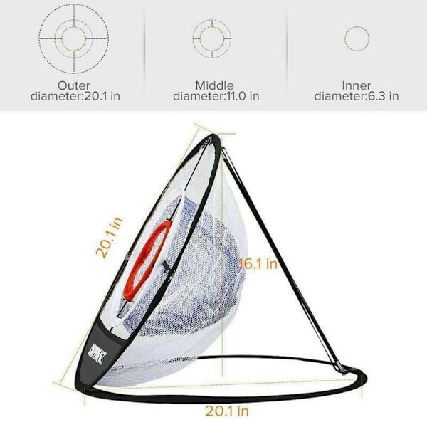 Portable Pop-Up Golf Net with Chipping Golf Practice Net Golf Training Net
