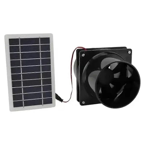 Solar udsugningsventilator rund kanal solpanel ventilationsventilator sæt energibesparende soludsugningsventilator til autocampere lofter drivhuse