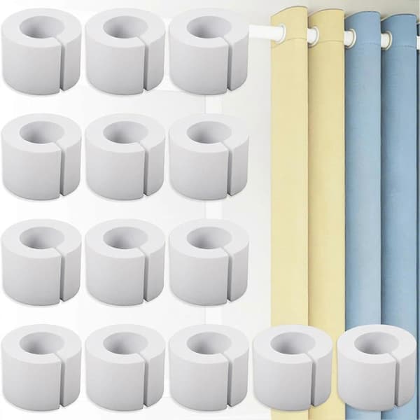 Gardinavstandsstykke for plissering og fold og samling og oppheng og drapering og panel S 5pcs