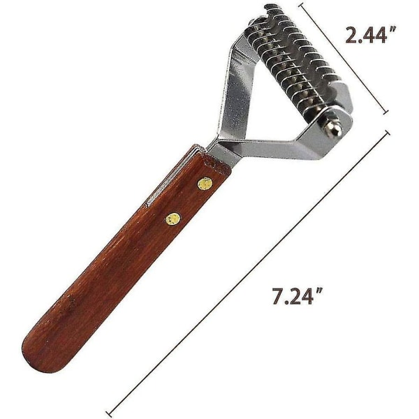 Coat King Rake 14-blads Rake Pet Undercoat Rake, professionell husdjursavmattningskam