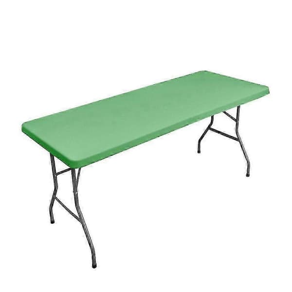 Bästsäljande tvättbart hopfällbart picknickbordskydd för rektangulära bord grön green 153x76cm