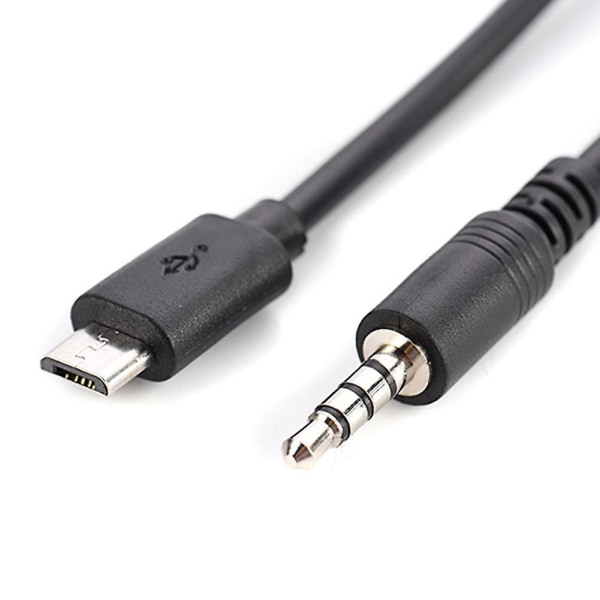 Usb Micro B To 3.5mm Male Stereo Audio Cable For Android Cellphones O7c2