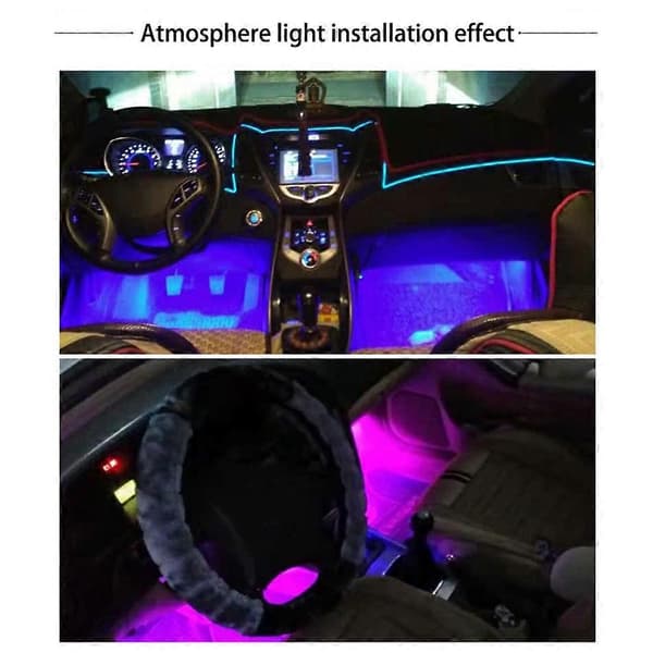 12V Bil LED Bremselys Strip Fleksibel Blød LED Strip Lys Biltilbehør Red Light 60cm