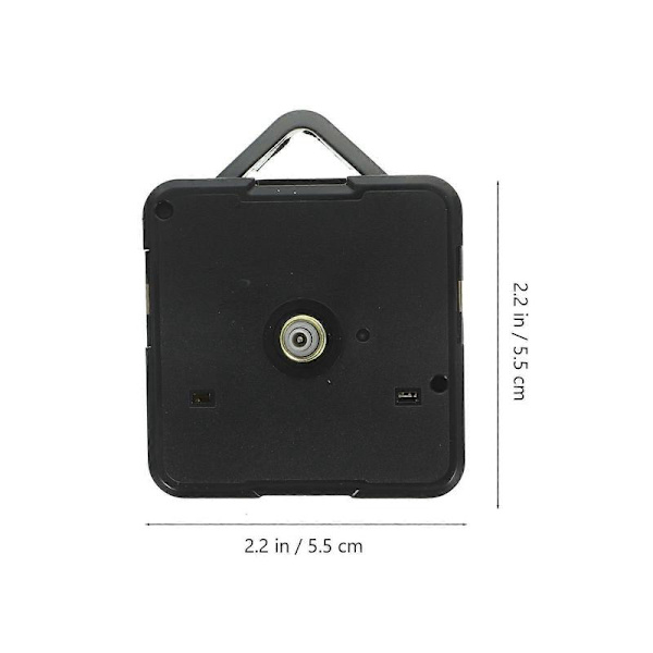 Quartz Wall Clock with Hook Mounting Accessories Silent Second Hand Electronic Movements (Black)
