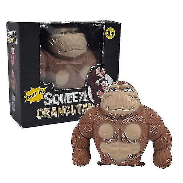 Stor kæmpe svampet squishy fidget orangutang Tt influencer elastisk abe antistress legetøj til voksne og børn blødt sjovt gavelegetøj flour version