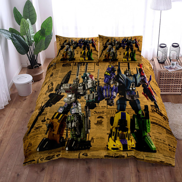 Bumblebee digital print sengetøj til børn, tre-delt sæt