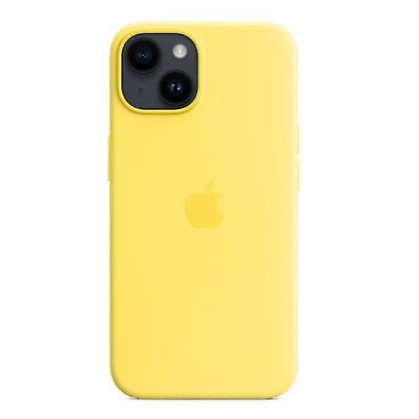 Silikone Telefoncover Kompatibel Med Iphone 14 Canary Yellow