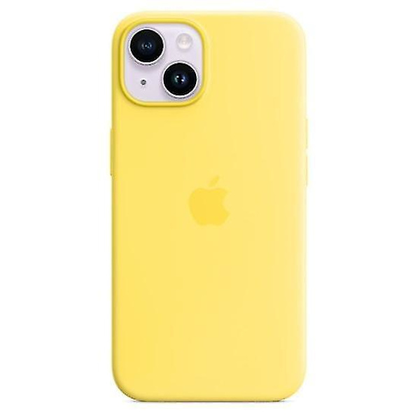 Silikontelefondeksel Kompatibelt Med Iphone 14 Canary Yellow