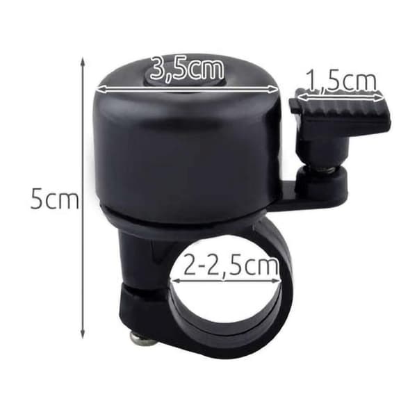 2-pack - Cykelringklocka - Cykelklocka Svart black
