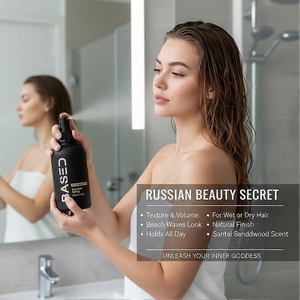 Sort 200 ml havsaltsspray 200 ml dyretestet, egnet til 200 ml størrelse 2 pcs