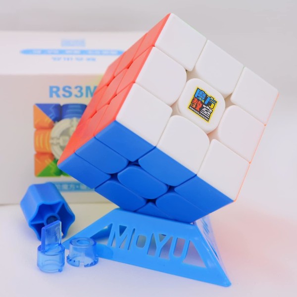 Moyu Rs3m 2021 Maglev 3x3 versjon Speed ​​Cube Stickerless Rs3 M Cube Moyu 2021 Rs3m Maglev Cubes 3x3 Speed Rs3m 2020