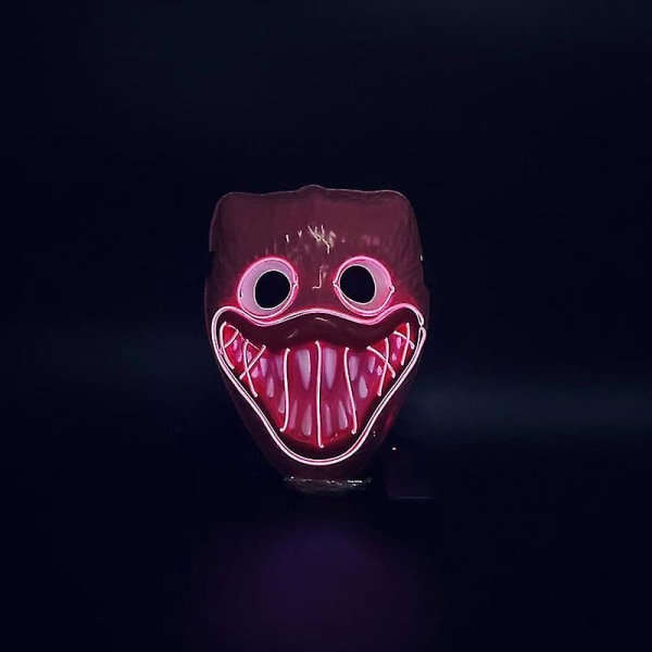 Huggy Wuggy LED-maske Poppy Playtime Poppy's Playtime-maske Halloween-maske Pink