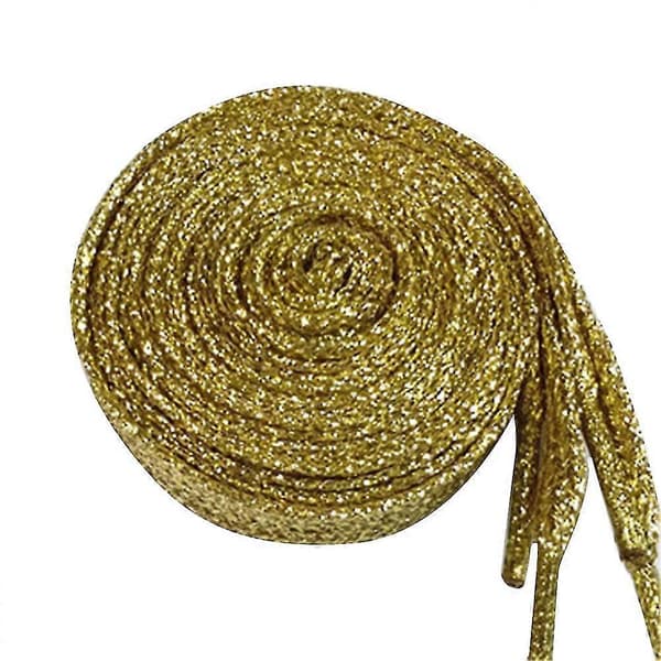 110cm platta glitterfärgade modeskosnören för canvasskor (80cm/2-pack) Red
