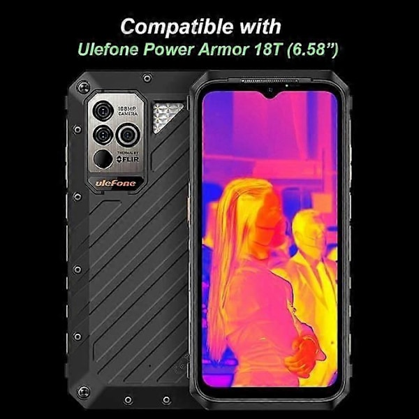 Hærdet Glas Kompatibel med Ulefone Power Armor 18T 6.58\" 2X Skærmbeskyttelsesfilm Transparent G