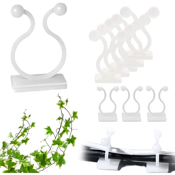 50 Pieces Plant Clips Climbing Plant Clips Self-adhesive Plant Holder