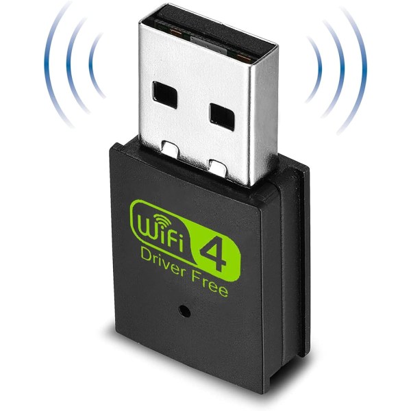 300 Mbps WLAN USB Stick Trådløst nettverk WiFi Dongle Stick Nettverksadapter IEEE 802.11b/g/n for Windows XP/Vista/Win7/Win8/Win8.1/Win10(Plug & Play)