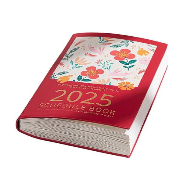 2025 Skema Planner Notesbog Ugentlig & Daglig Planner Journal Notesbøger 365 Dages Effektivitets Notesblok til Voksne 26s