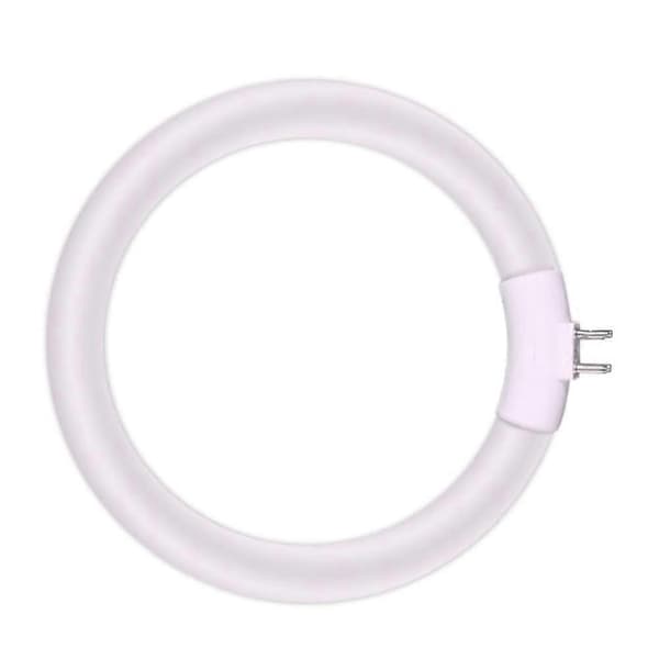 12W Fluorescerende Ringlampe 120mm T4 Rør til Lille Bordlampe/Forstørrelsesringlys Vit