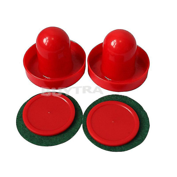 Nyt Mini Air Hockey 65mm Målmænd 50mm Pucks Filt Pusher Sæt Cn Sælger