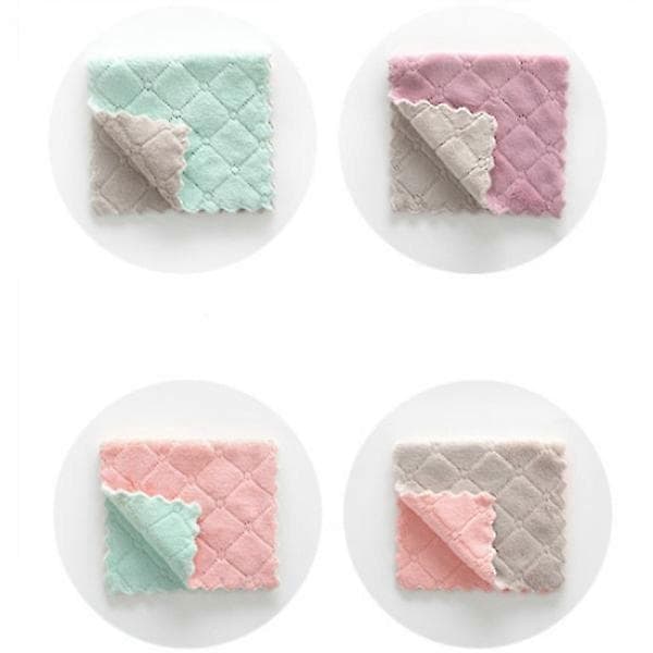 4 stk. Mikrofiberklude, viskestykke, super absorberende effekt