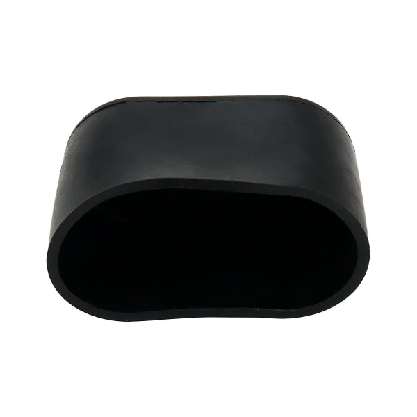 20 stk. sorte møbelfødder cover bord stol ben pad gulvbeskytter, oval, gummi og PVC 25x50mm