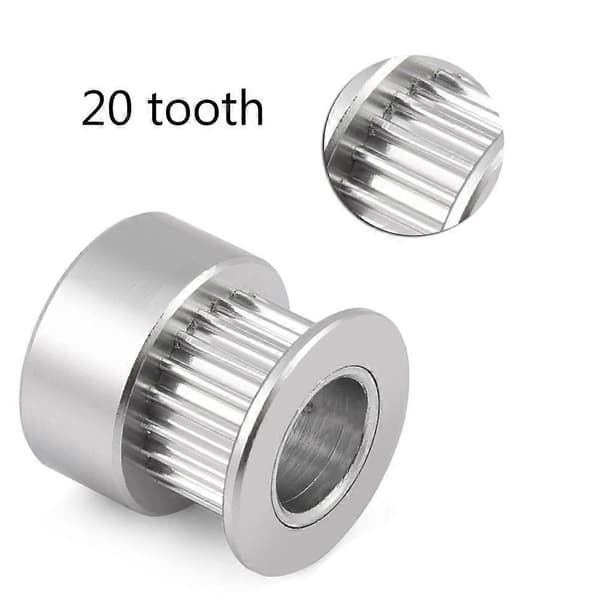 5 stk. 2GT 20T synkroniseringshjul i aluminiumslegering til 3D-printer 8mm