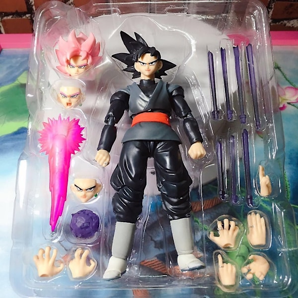 Dragon Ball Super Figur Son Goku Migatte No Goku'i Kizashi Actionfigur 16cm PVC Anime Samlingsmodell Figurin Leksaker Gåvor 15.5cm Black Goku No Box