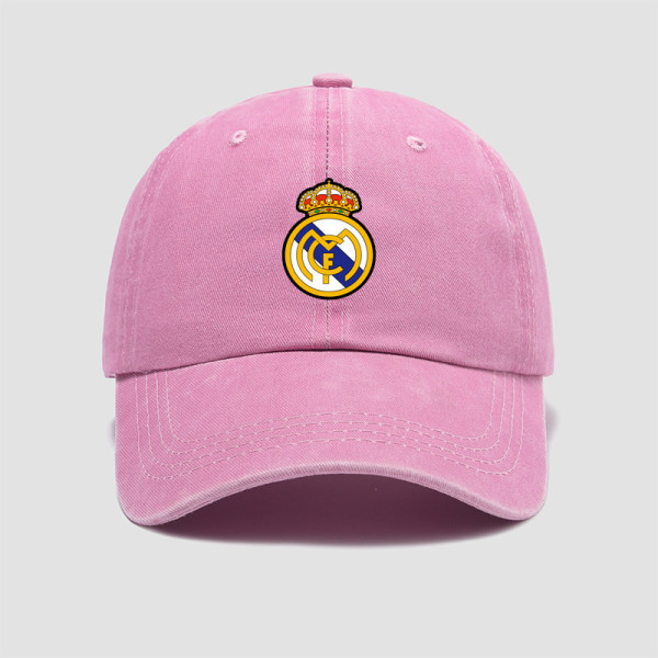 NY Real Madrid Champions League Club Sportstræningshat Baseballkasket til mænd og kvinder Lille frisk blød kasket pink