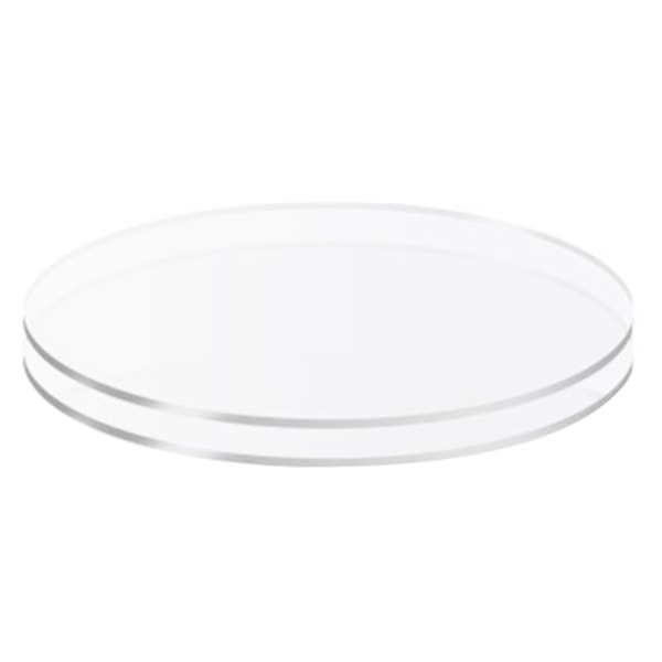 2 stk Akryl kageplader Ikke-klæbende Holdbar Alsidig Gennemsigtig Runde Buttercreme Kage Disc til Kage Servering Tianyuhe 15cm
