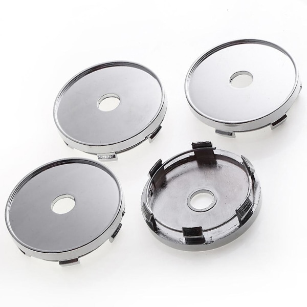 4x 60mm Racing Bilhjul Senter Hub Caps Bilhjul Senter Cap Støvdeksel Styling