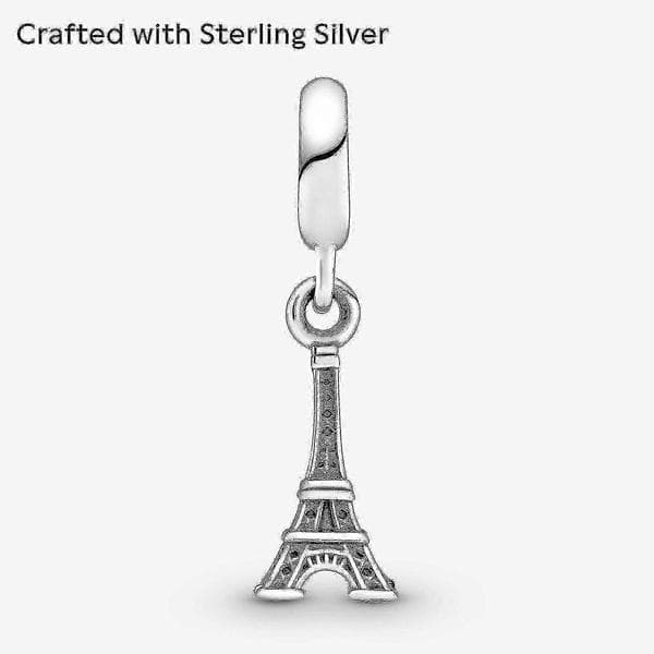 Eiffeltornsformad berlock i sterlingsilver för smyckesdesign With Gift Box