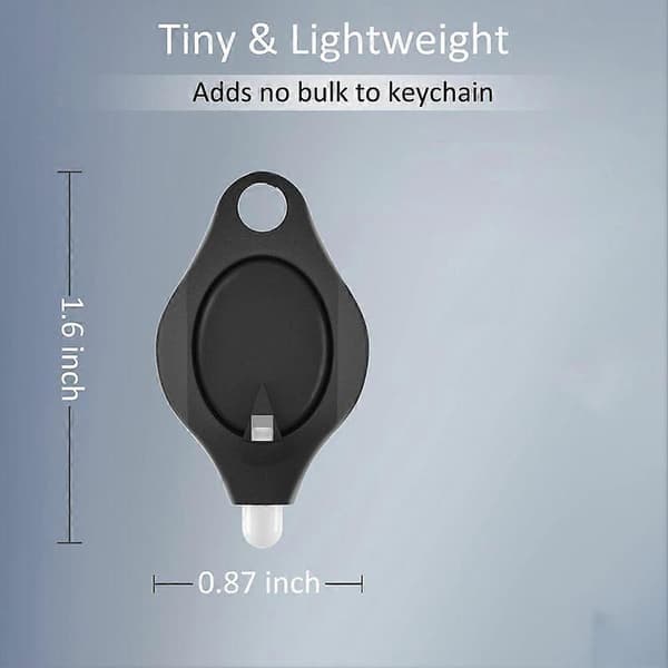10 kpl Mini Avaimenperä Taskulamppu Erittäin Kirkas LED Avaimenperä Lamppu, LED Avaimenperä Musta