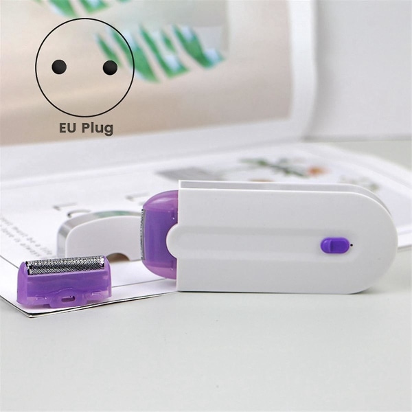 USB -ladattava naisten epilaattori Kannettava vartalohiusparranajokone Pyörivä kasvo-jalkabikini-huultenpoistolaite karvanpoistoaine EU-pistoke As Shown