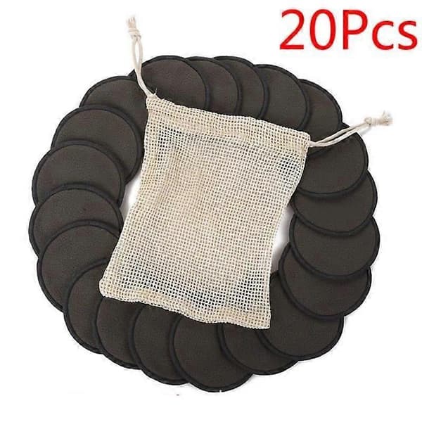 Bambusfiber Makeupfjernerpuder Vaskbare Makeupfjerner Bomuldspuder Vaskbare og Genanvendelige Bambusfiber