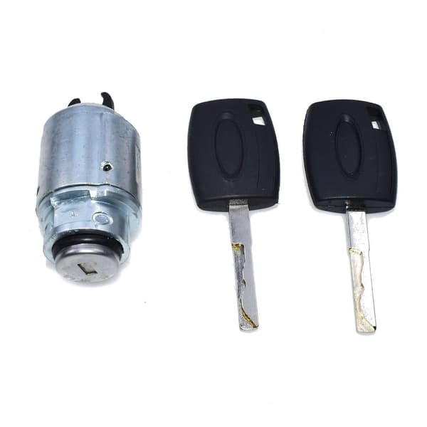 Hetteutløserlåssett med 2x 4m5aa16b970ab for Focus II Mk2 2004-2012 Black  silver