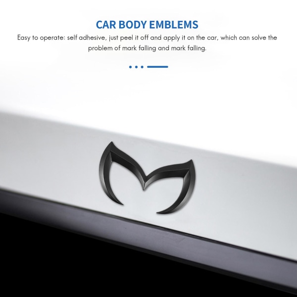 Black Evil M -logomerkki -merkkitarra Mazda-auton kaikkiin malleihin