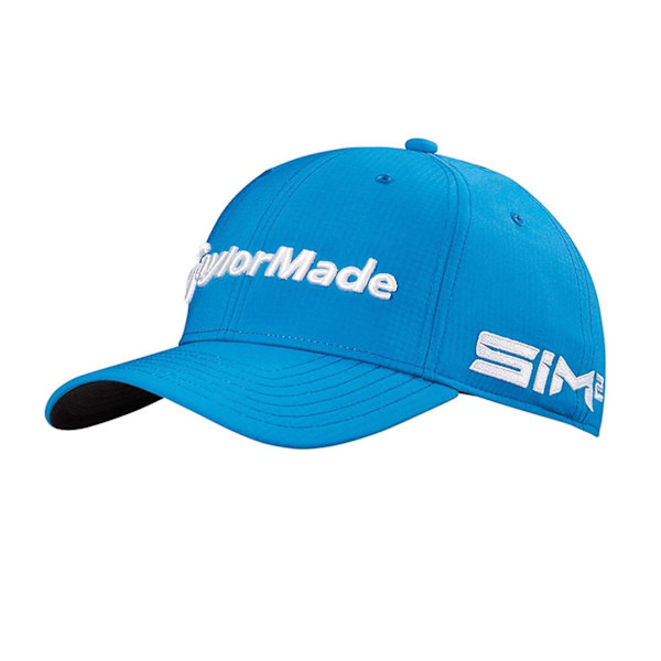TaylorMade Tour Radar Golf Hat för män, fukttransporterande svettband, keps med bakre rem Royal One Size
