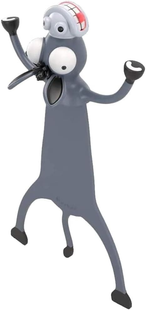 Underbara bokmärken, roliga 3D-tecknade djurläsningsbokmärken för studenter kontorsmaterial-FF- Donkey