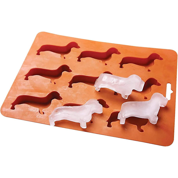 Gravhundeform af silikone isterning