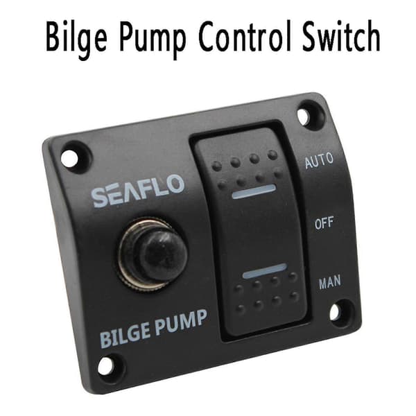 Til Bilgepumpe Bilgepumpe Kontrolswitch Automatisk Pumpe Marine Panel Switch 3-vejs Switch Panel